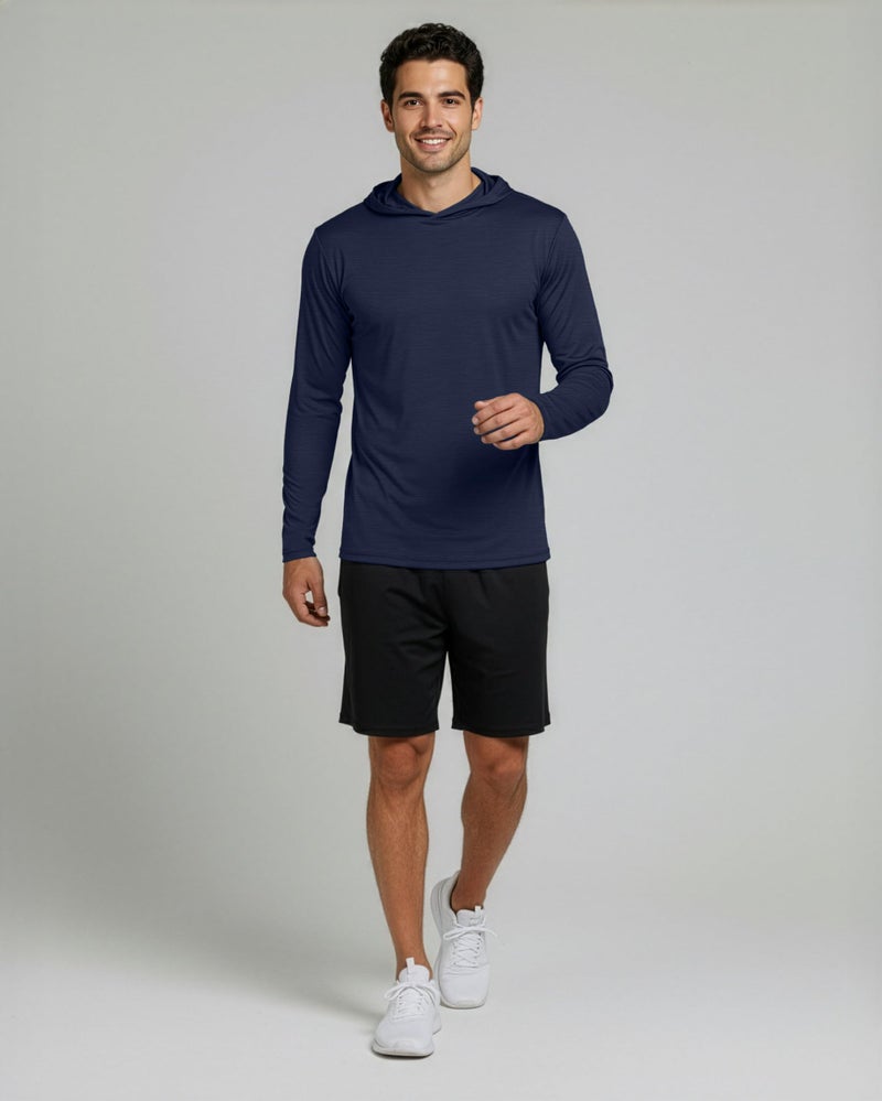REALESSENTIALS Real Essentials 3 Pack: Men's Dry Fit Wicking Long Sleeve Fishing Active Hoodie Pullover Sweatshirt (Big & Tall)-Set 1, Small - Image 4